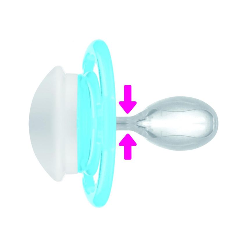 Succhietto Mam Perfect per Bambini dai 2-6 Mesi, 1 Pezzo, Design Assortito