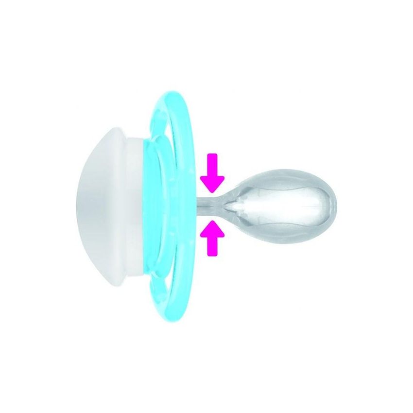 Succhietto Notturno in Silicone Mam Perfect per Femmine da 2-6 Mesi