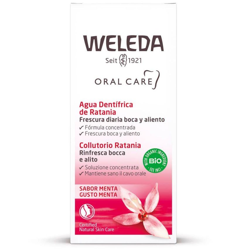 Weleda Ratania Mouthwash con Gusto Menta, 50ml