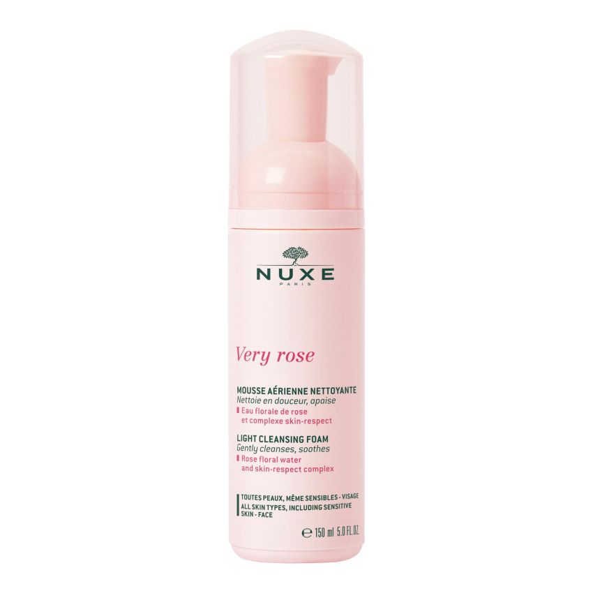 Mousse Detergente Leggera Nuxe Very Rose da 150ml