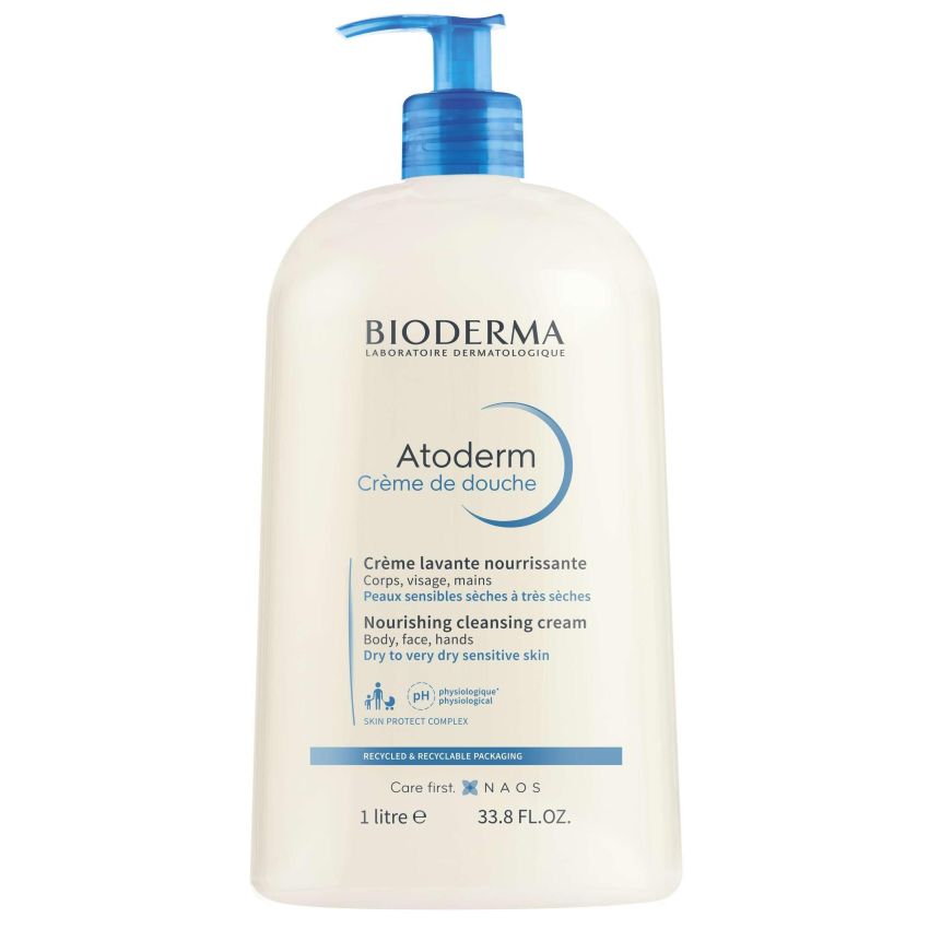 Crema Doccia Idratante Bioderma Atoderm, Formato da 1L