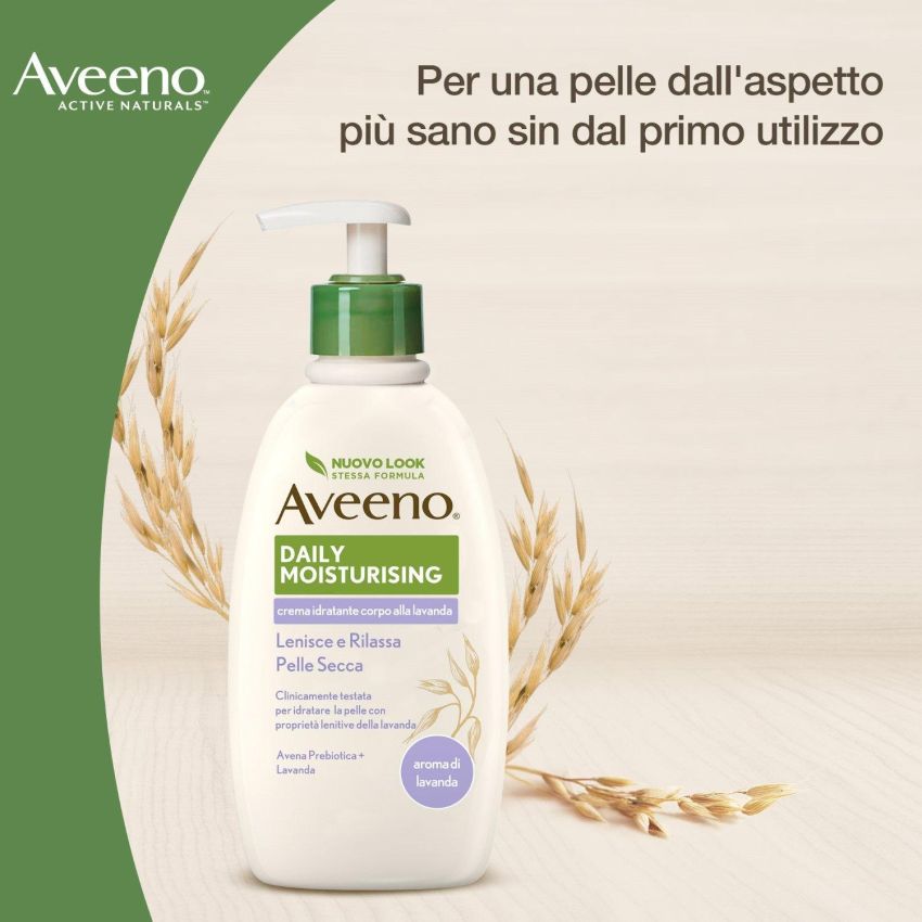 Aveeno Crema Idratante per il Corpo alla Lavanda, 300ml