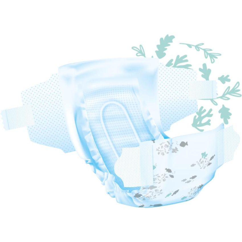 Moltex Pure&Nature - Pannolini per Neonati, Taglia 1, 2-4kg, Pacco da 22 Pezzi