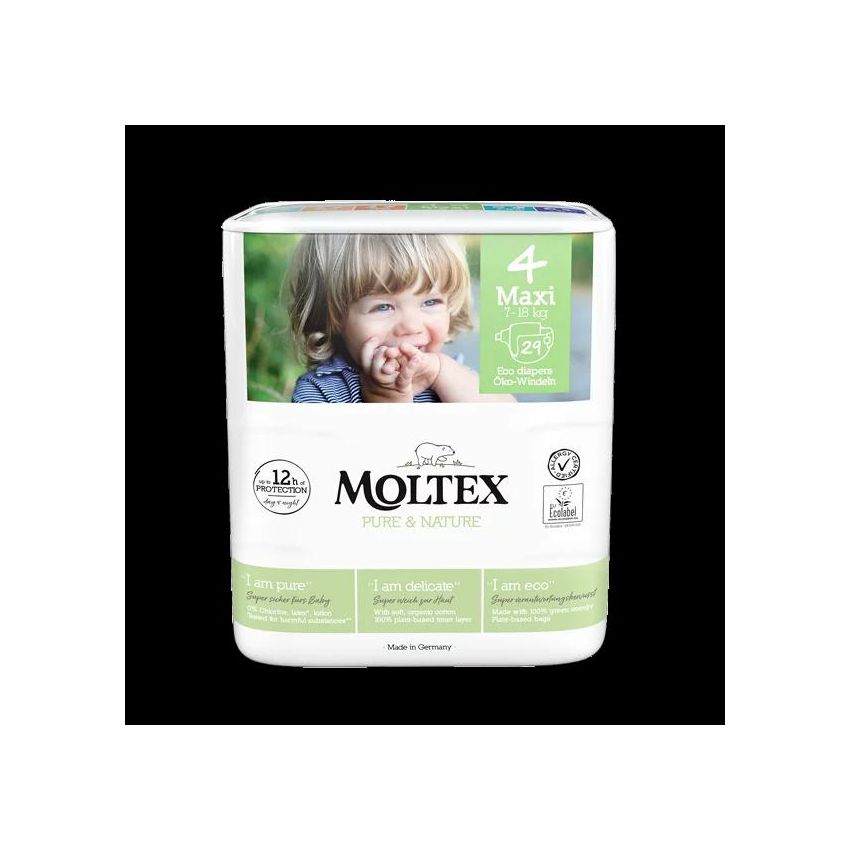Pannolini Moltex Pure&Nature Taglia 4 Maxi 29 Pezzi 7-18kg