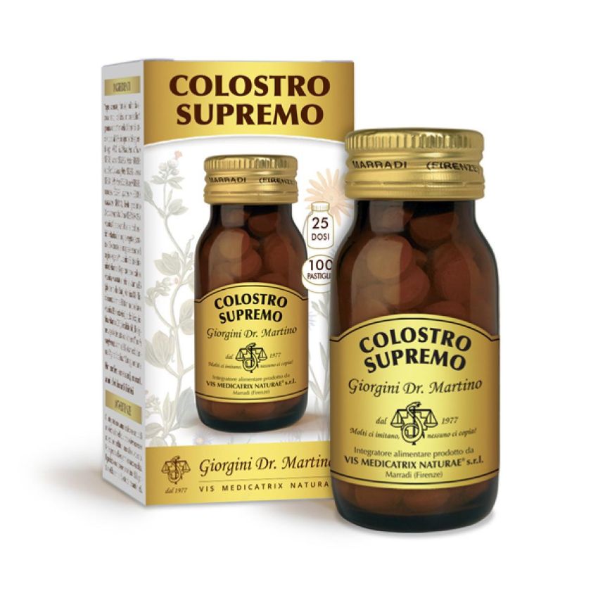 Supremo Colostro - Integratore Alimentare in Pastiglie, 100 Pezzi