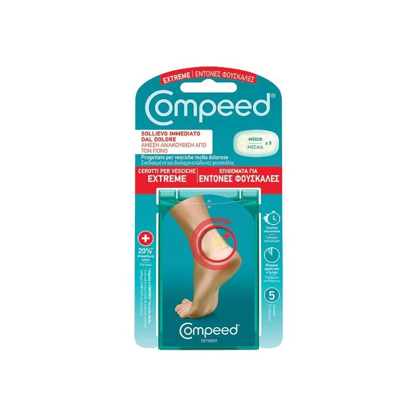Compeed Extreme Cerotti per Vesciche, Confezione da 5 Pezzi