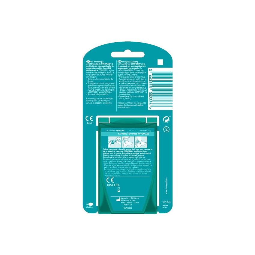 Compeed Extreme Cerotti per Vesciche, Confezione da 5 Pezzi