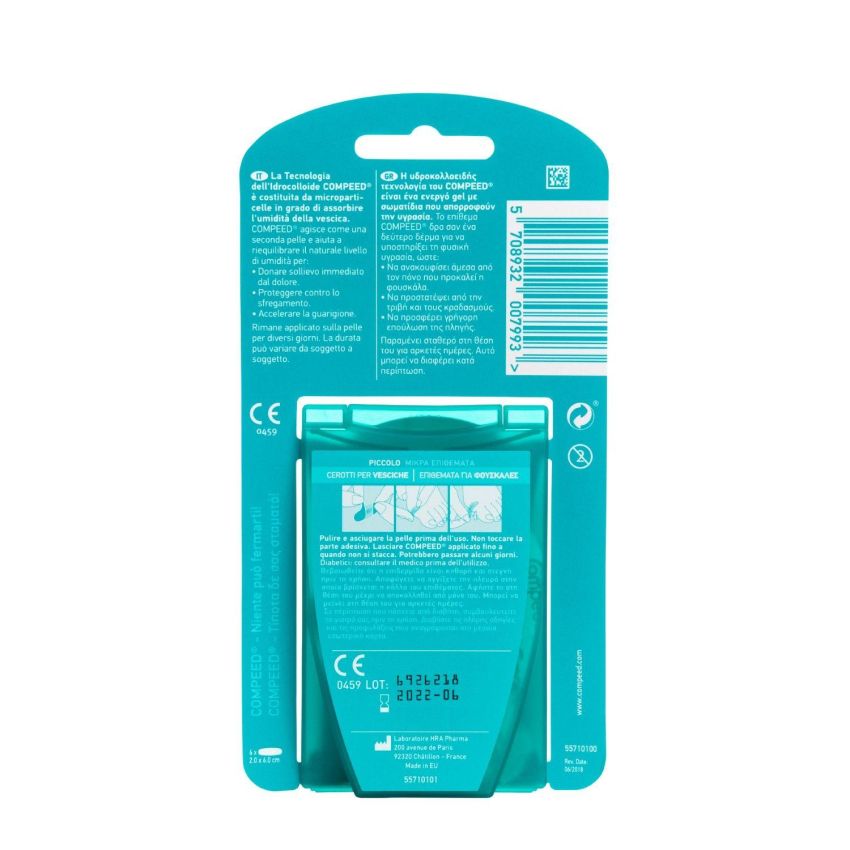 Compeed Cerotti Piccoli per Vesciche - Pacco da 6 Pezzi