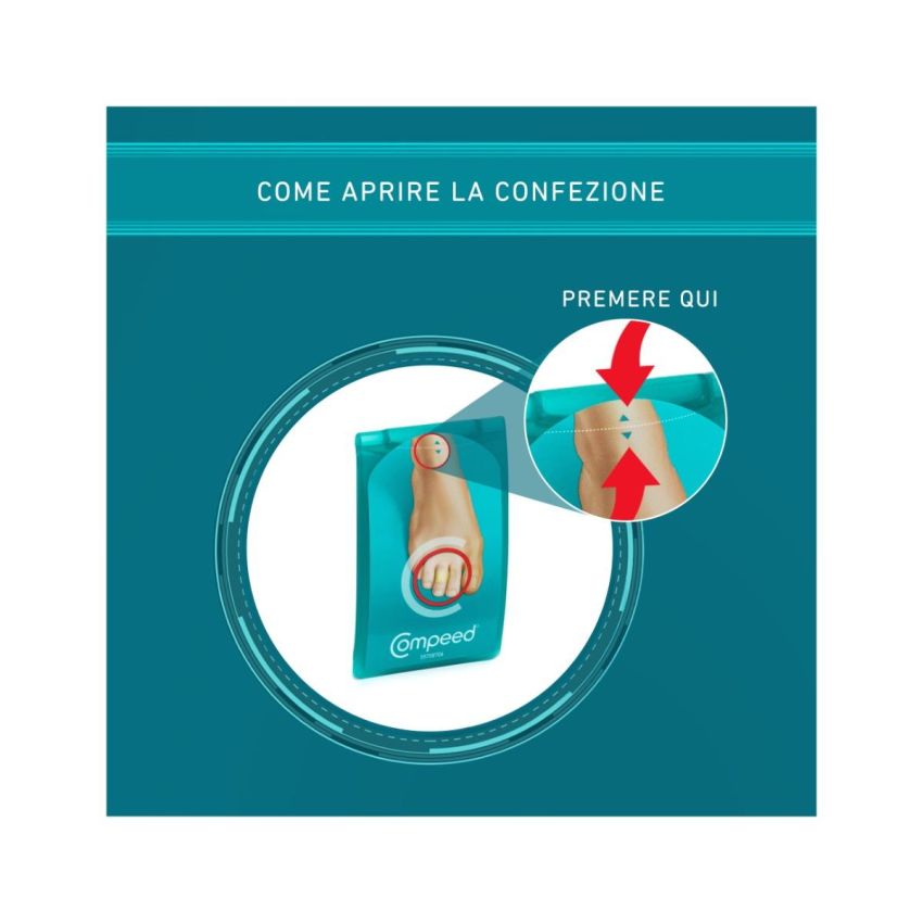 Compeed Cerotti Antivesciche per Dita e Piedi, Confezione da 8 Pezzi