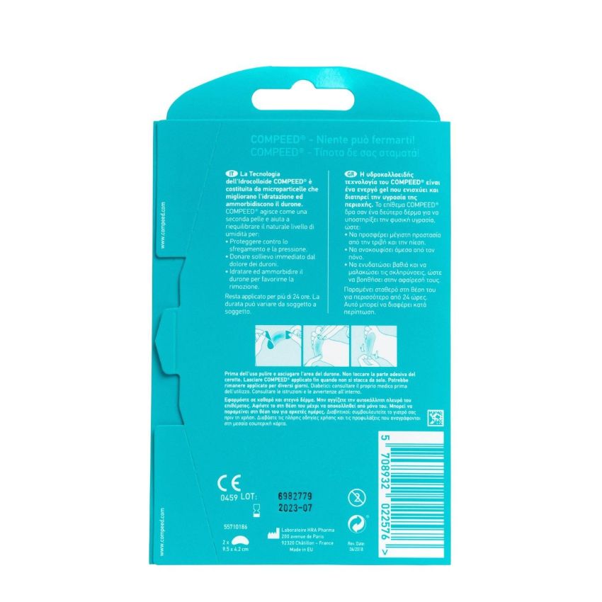 Compeed Cerotti Larghi per Duroni - Confezione da 2 Pezzi