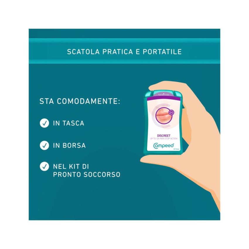 Compeed Trattamento per Herpes Labiale, Confezione da 15 Pezzi