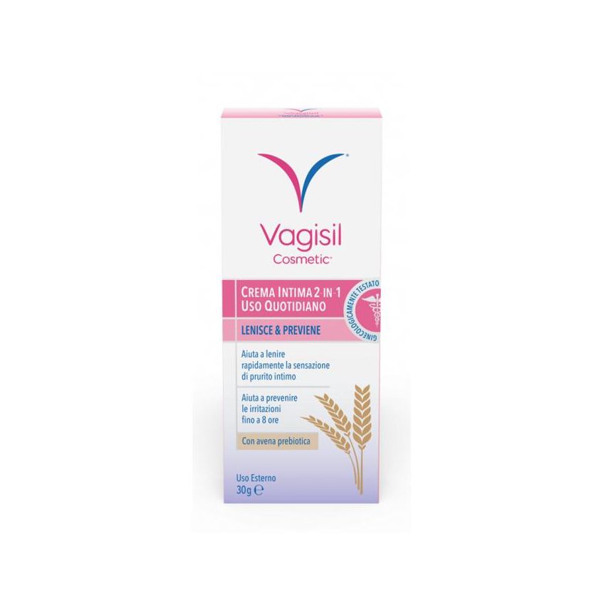 Crema Intima Lenitiva Vagisil con Avena Prebiotica Naturale, 30g
