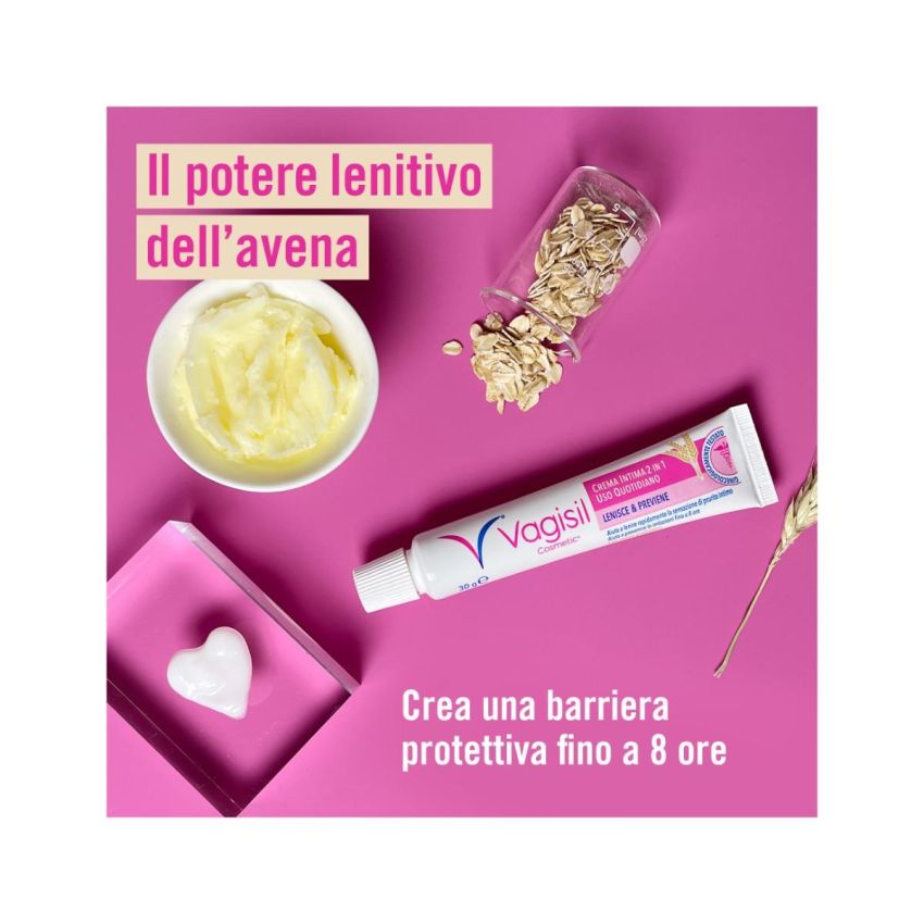 Crema Intima Lenitiva Vagisil con Avena Prebiotica Naturale, 30g