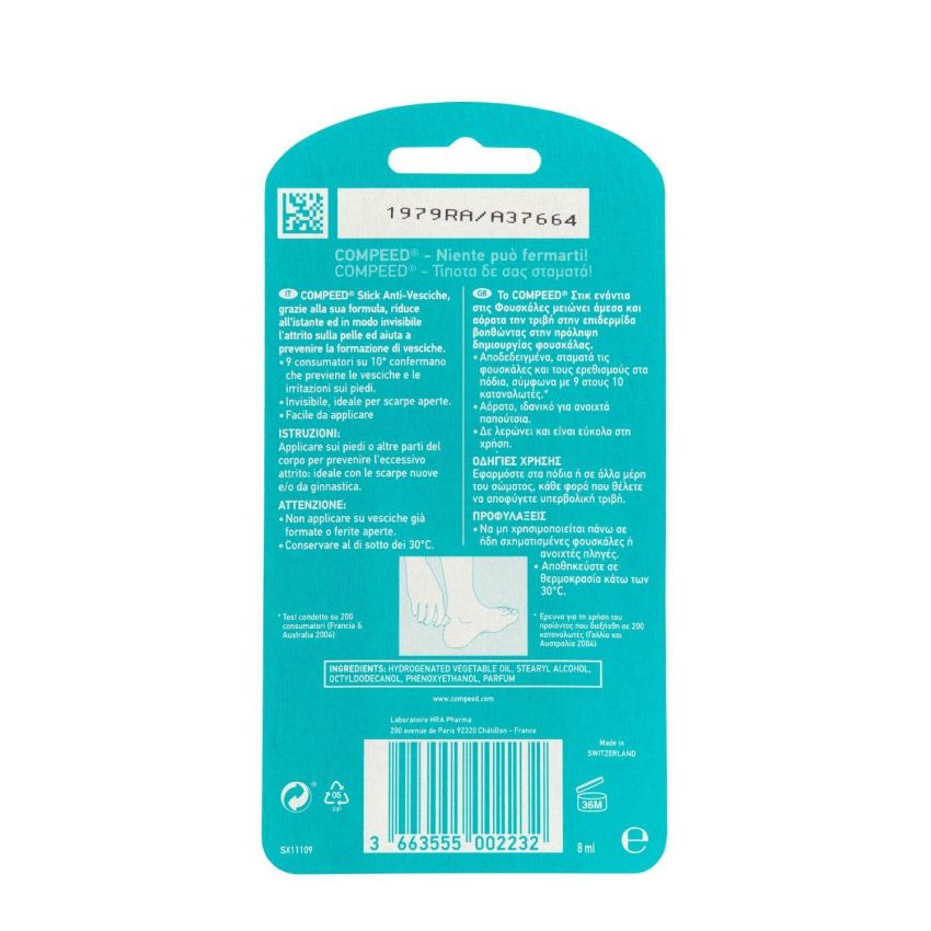 Compeed Stick Anti-Vesciche 8ml