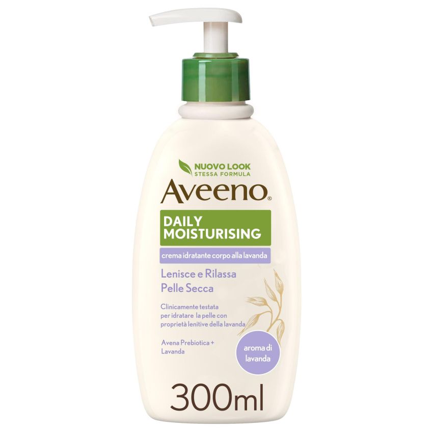 Aveeno Crema Idratante Corpo con Lavanda - 300ml