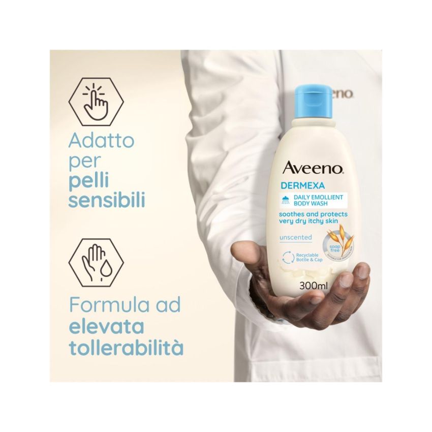 Aveeno Dermexa Emolliente Bagno Doccia - 300 ml