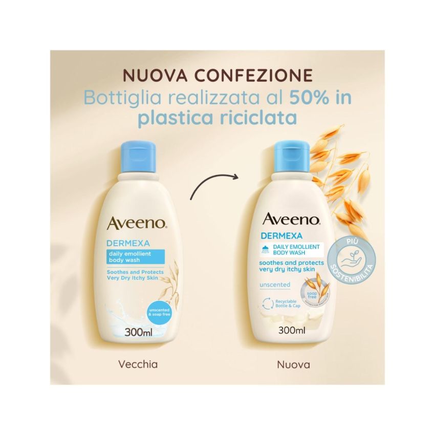 Aveeno Dermexa Emolliente Bagno Doccia - 300 ml