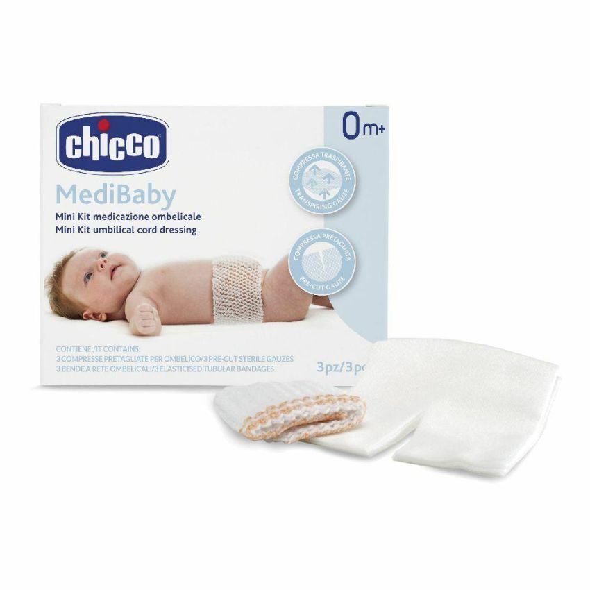 Kit di Medicazione Ombelicale Mini Chicco per Neonati