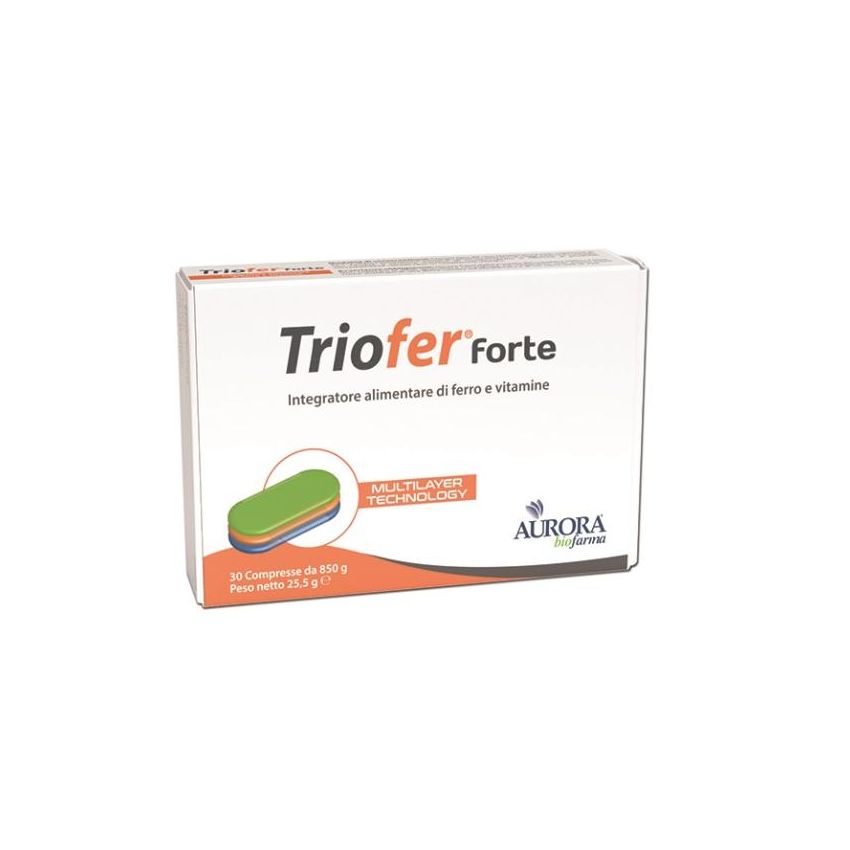 Triofer Forte - Supplemento di Ferro, 30 Compresse