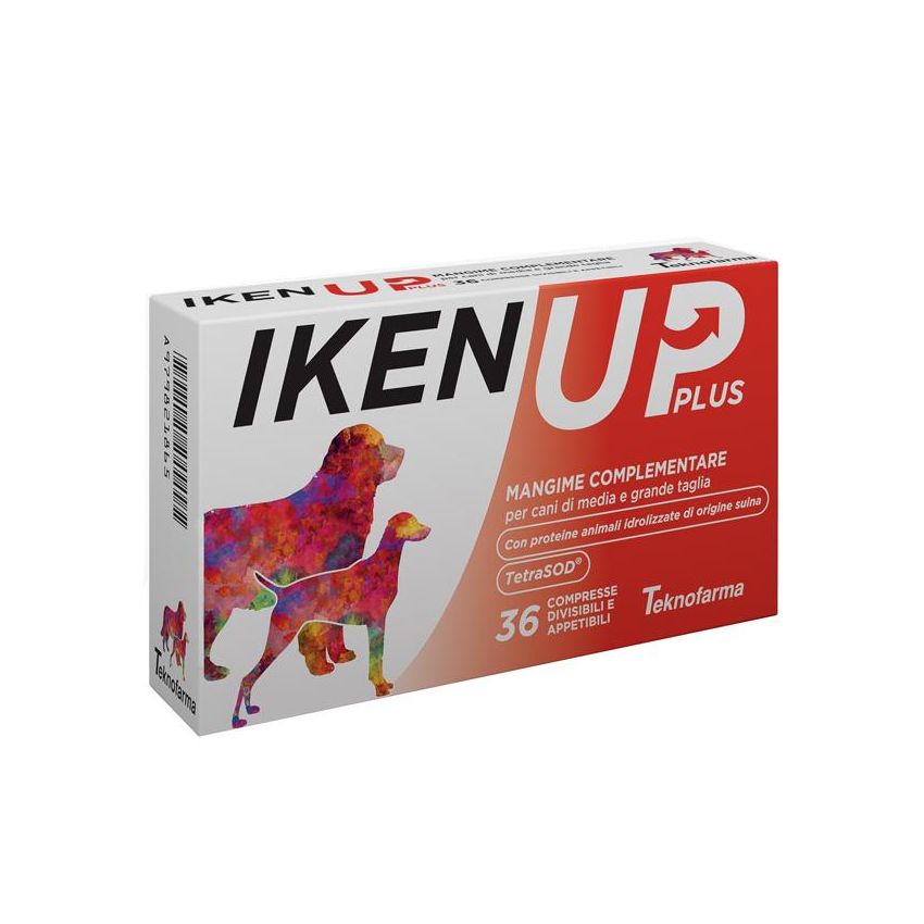 Iken Up Plus - Mangime Complementare per Cani di Taglia Media e Grande - 36 Compresse