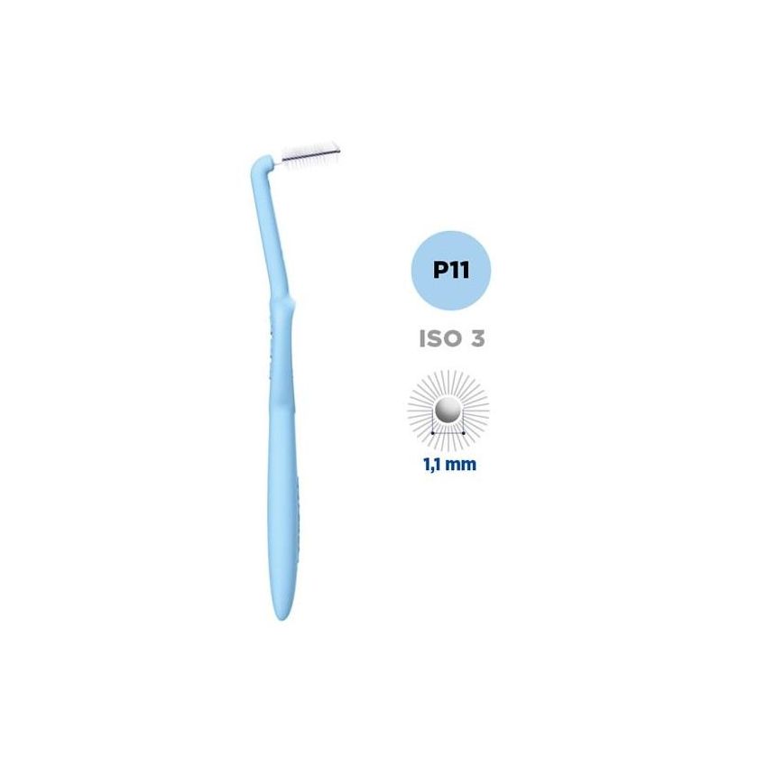 Scovolino Interdentale Curasept Proxi Angle P11 Azzurro 1,1mm - Pacco da 5