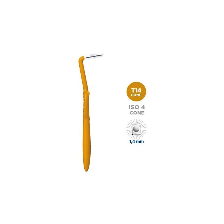 Curasept Proxi Angle - Set di 5 Scovolini Interdentali Angolati 1,4mm Ocra