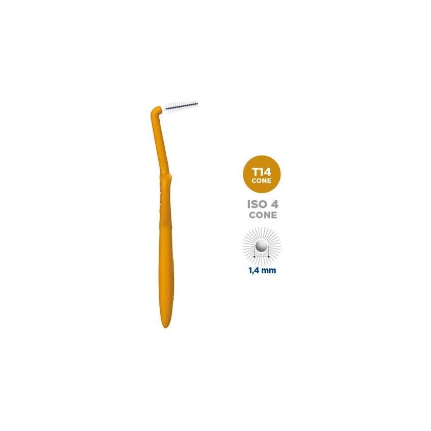 Curasept Proxi Angle - Set di 5 Scovolini Interdentali Angolati 1,4mm Ocra