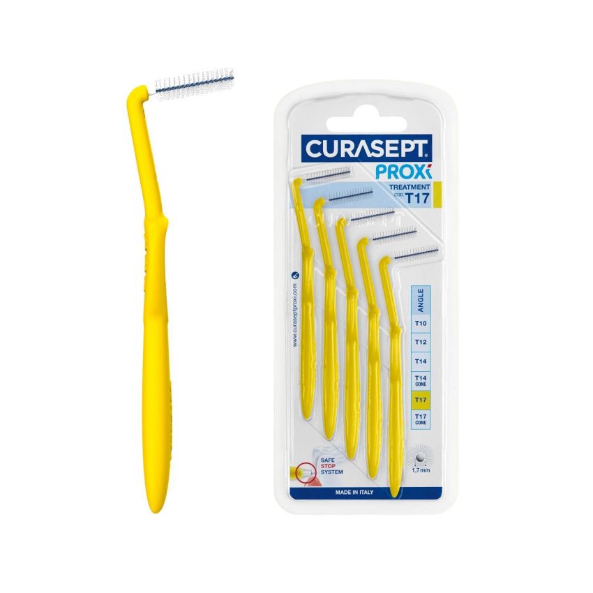 Curasept Proxi Angle Scovolino T17 Giallo - Set di 5 Pezzi