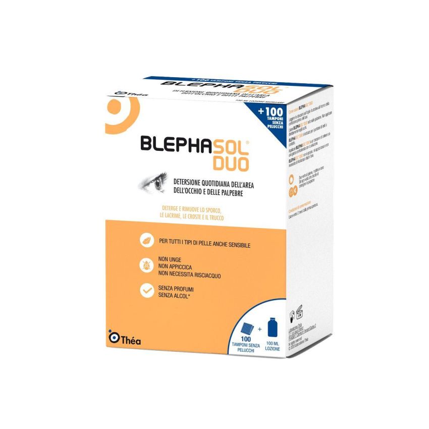 Blephasol Duo - Soluzione Micellare per Palpebre 100ml con Garze