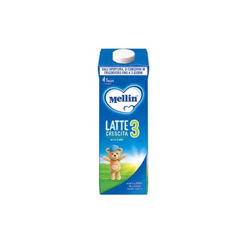 Mellin 3 Latte di Crescita per Bambini di 1-2 Anni, 1000ml