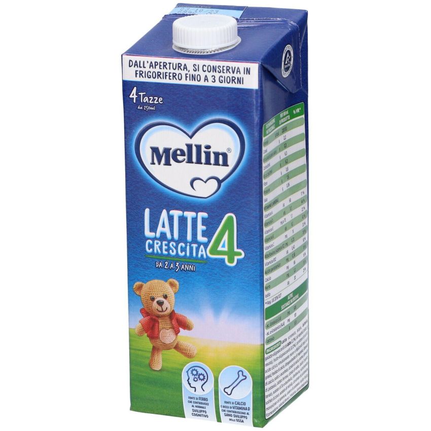 Mellin Latte 4 - Latte per Bambini da 1 Anno, 1000ml