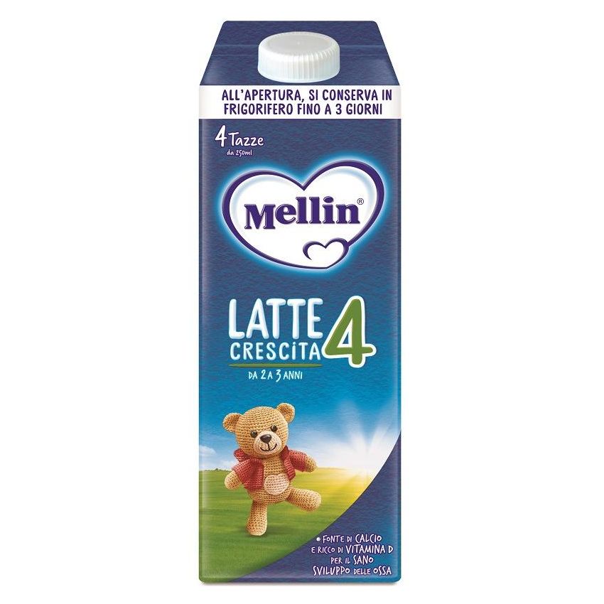 Mellin Latte 4 - Latte per Bambini da 1 Anno, 1000ml