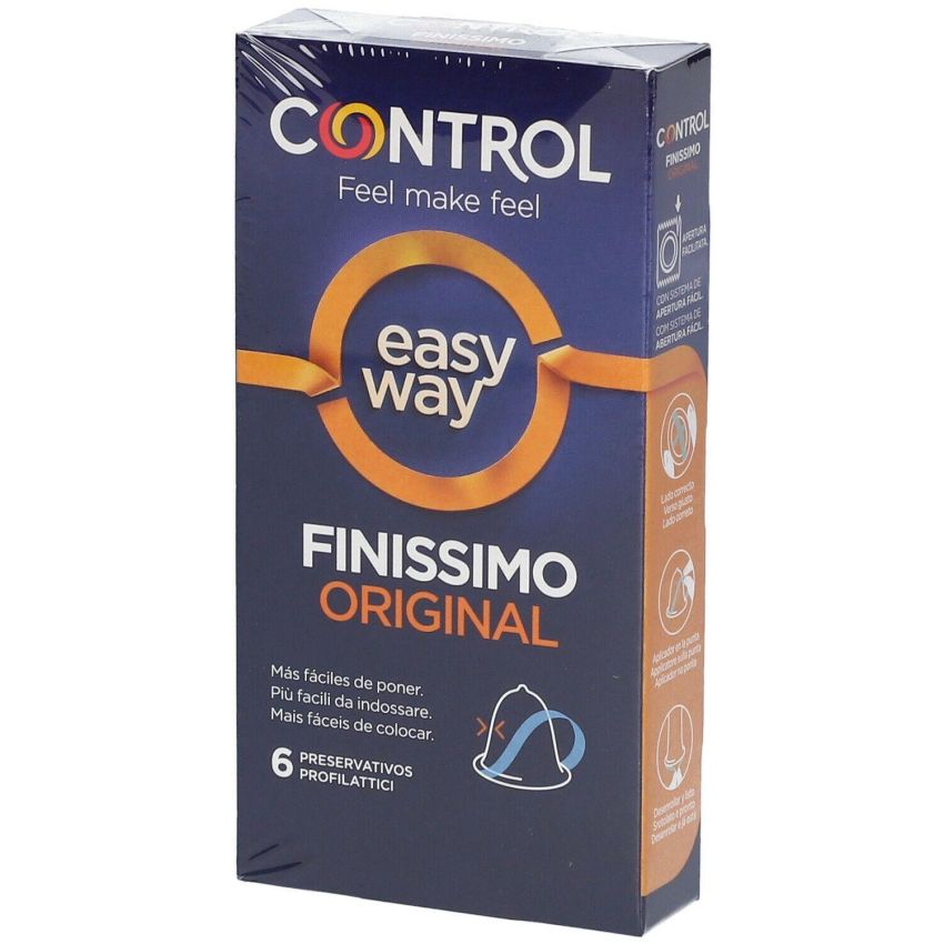 Easy Way Original Control Profilattici Ultra-Sottili - 6 Pezzi