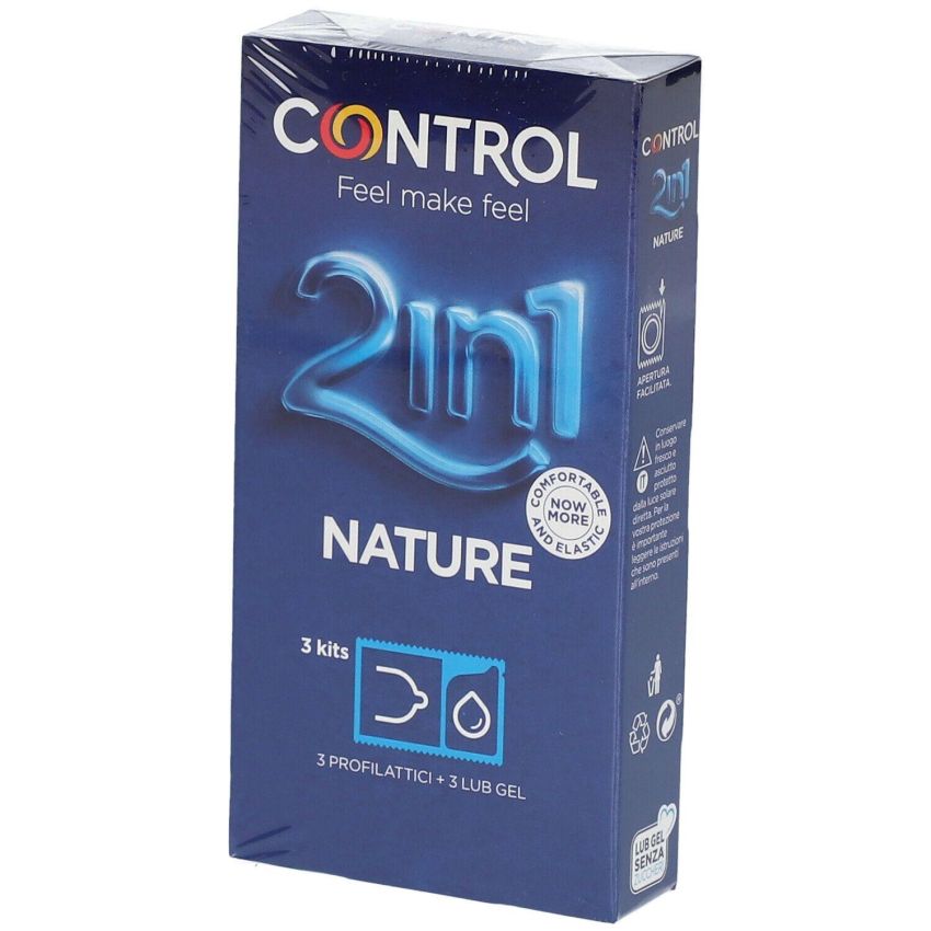 Control Profilattico 2-in-1 con Gel Naturale - Pacchetto di 3 Pezzi