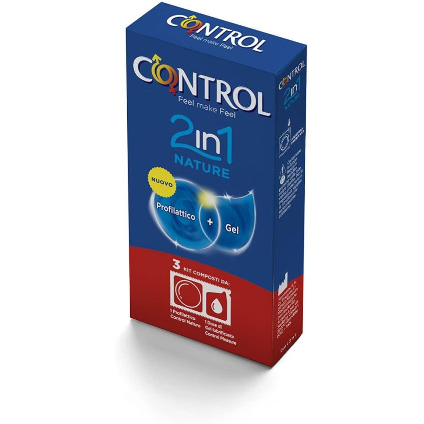 Control Profilattico 2-in-1 con Gel Naturale - Pacchetto di 3 Pezzi