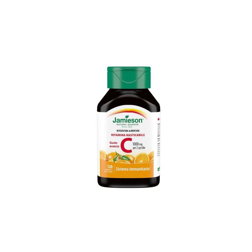 Jamieson Vitamina C con Sapore di Arancia - 120 Compresse