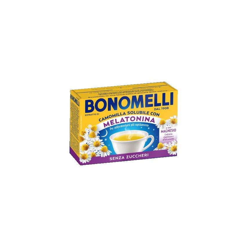 Bonomelli Camomilla Solubile con Melatonina e Magnesio - 16 Bustine