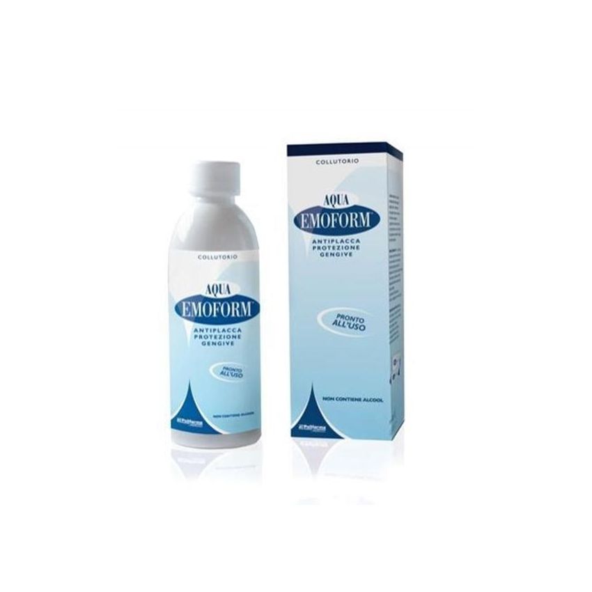 Emoform Aqua Collutorio - Protezione Quotidiana con Gusto Delicato, 300ml