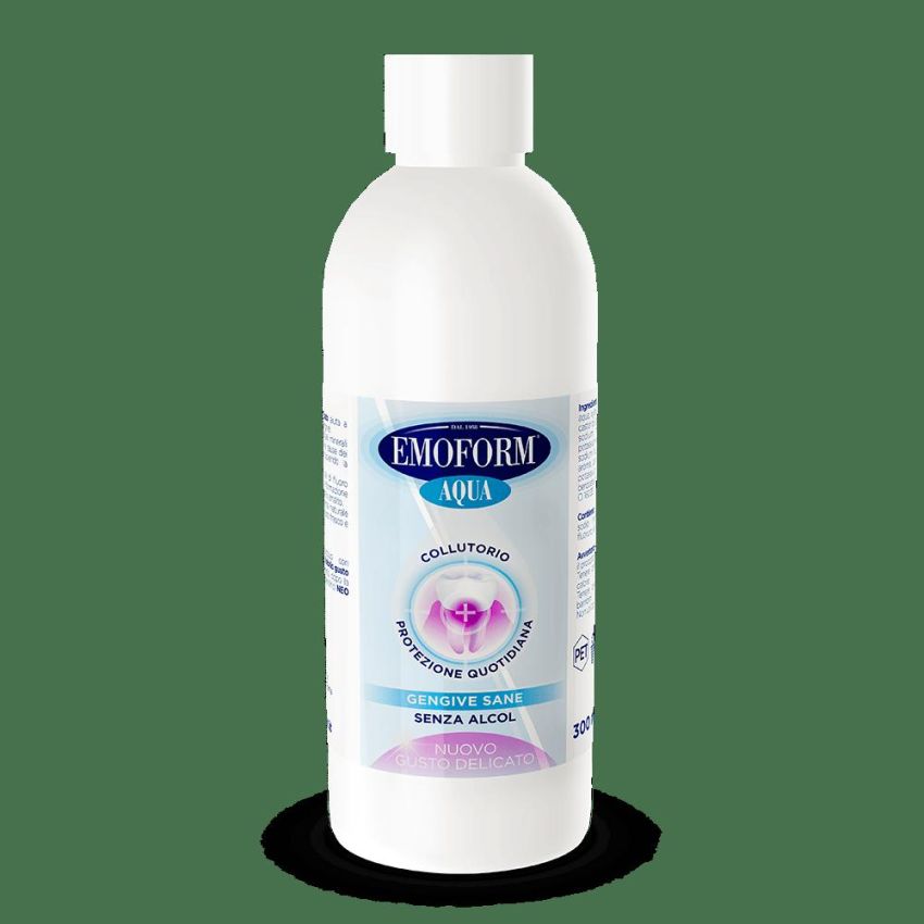 Emoform Aqua Collutorio - Protezione Quotidiana con Gusto Delicato, 300ml