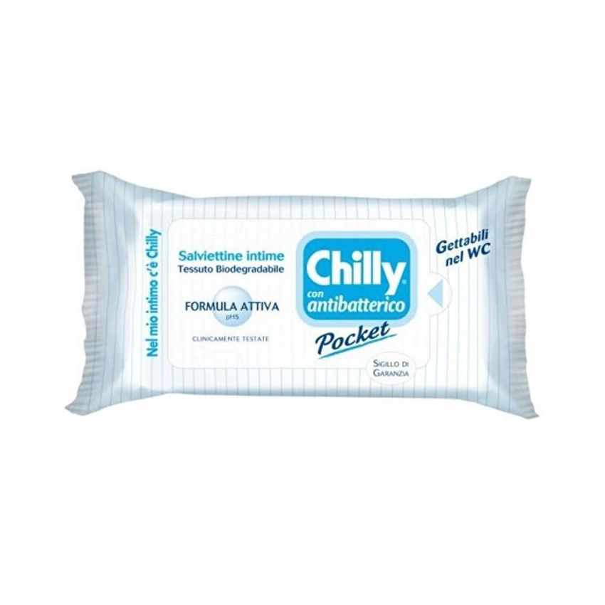 Chilly Pocket Salviette Antibatteriche - Pacchetto da 12