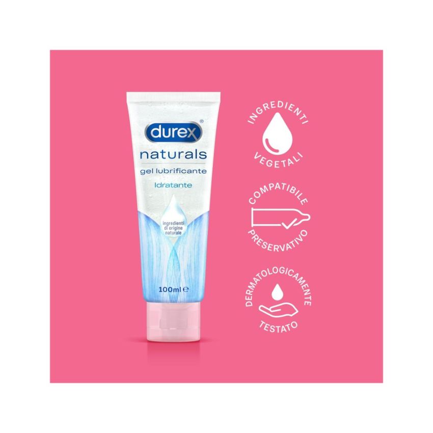 Gel Lubrificante Idratante Naturals Durex 100ml
