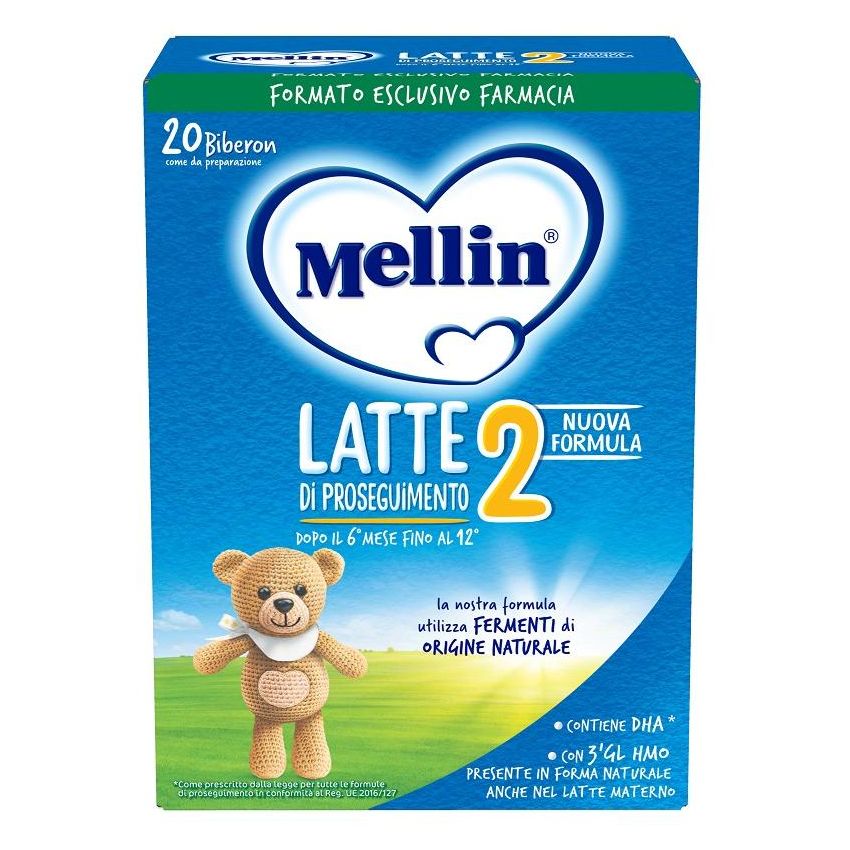 Mellin 2 Latte in Polvere per Bambini, 700g