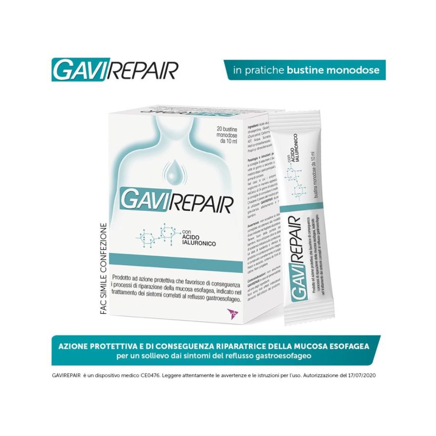 Gavirepair - Pacchetto di 20 Bustine per il Trattamento Digestivo