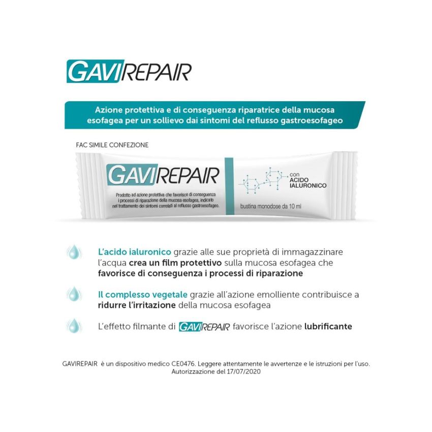 Gavirepair - Pacchetto di 20 Bustine per il Trattamento Digestivo