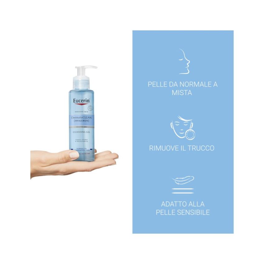 Eucerin Dermatoclean Gel di Pulizia per la Pelle - 200ml