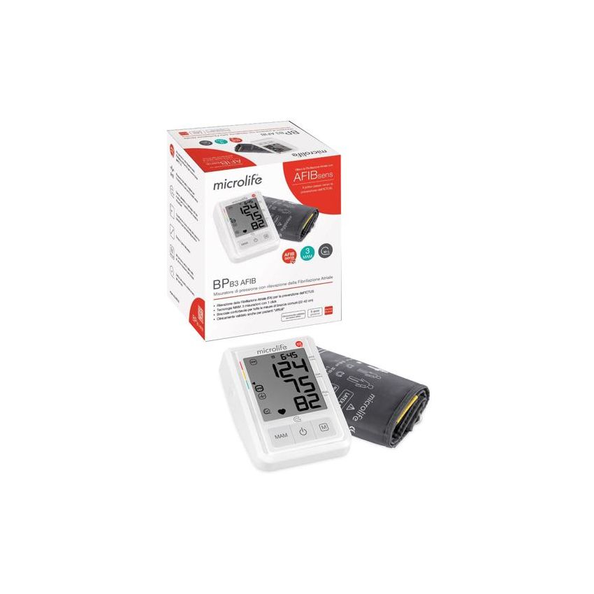 Misuratore di Pressione Microlife B3 con Rilevazione Avanzata di Fibrillazione Atriale