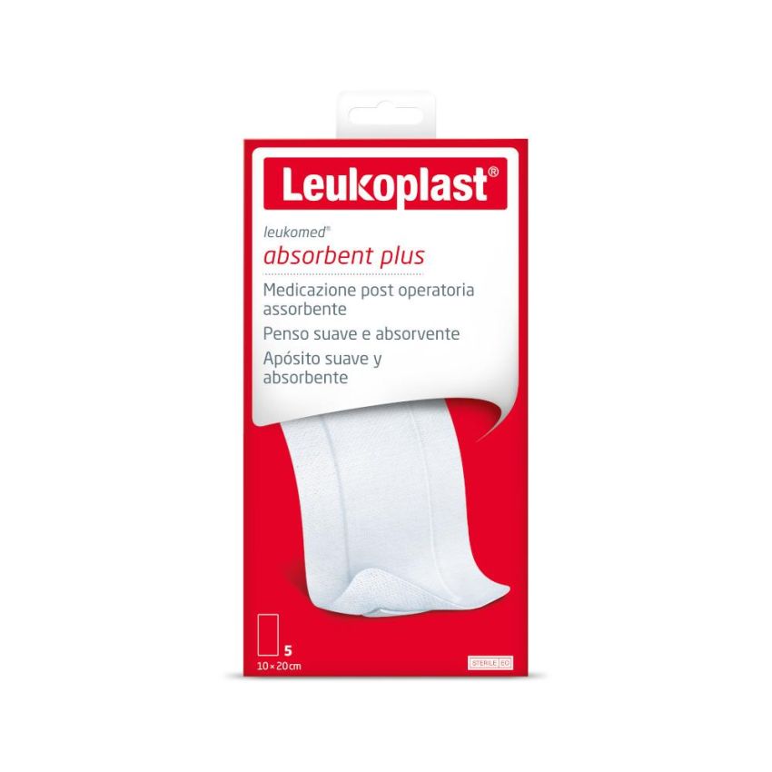 Leukomed Medicazione Post-Operatoria 10x20cm, Confezione da 5 Pezzi