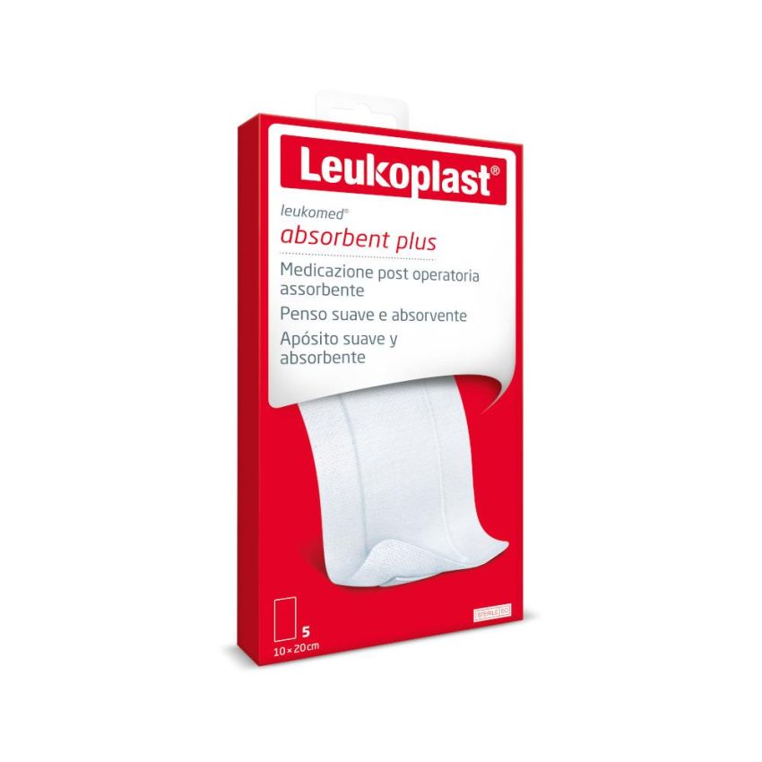 Leukomed Medicazione Post-Operatoria 10x20cm, Confezione da 5 Pezzi