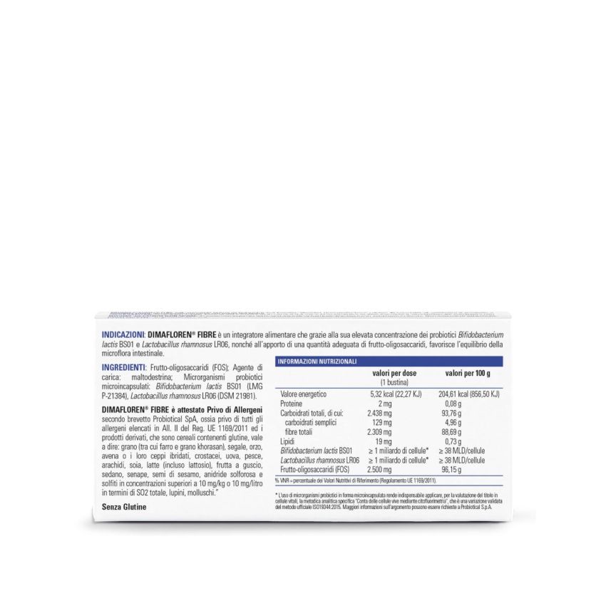 Dimafloren Fibre Digestive Supplement - 10 Bustine