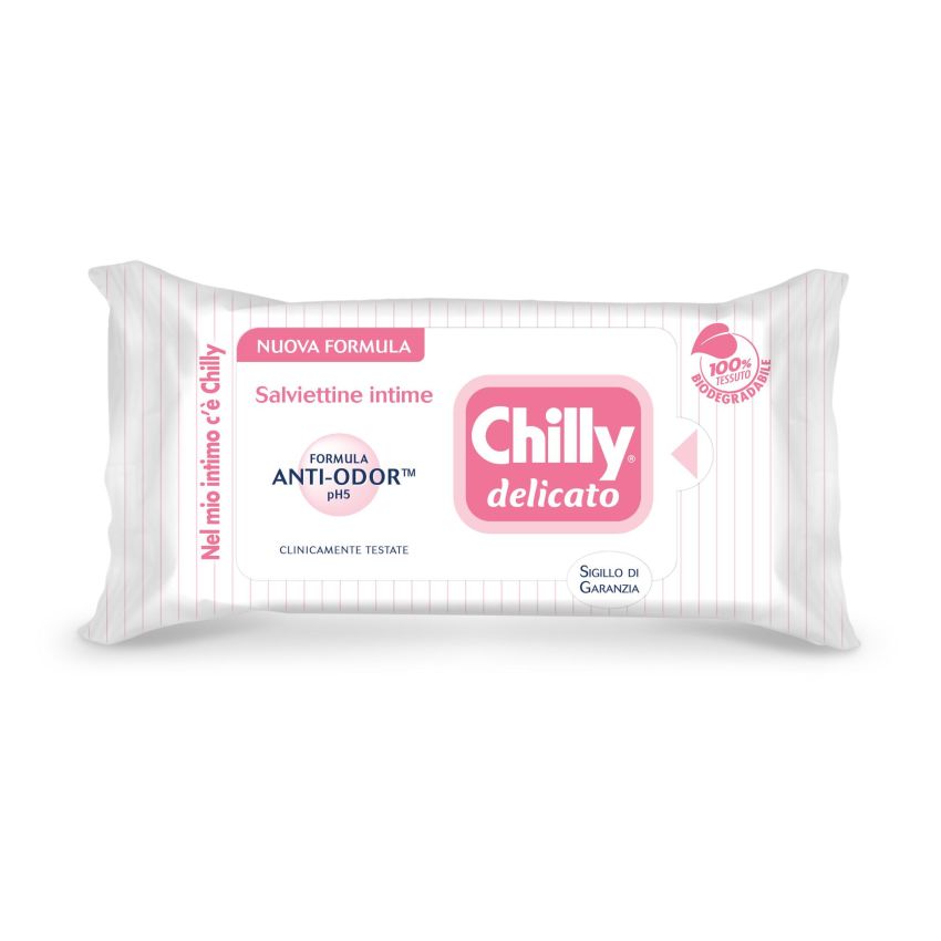 Chilly Salviette Intime Delicate - Confezione da 12 Pezzi